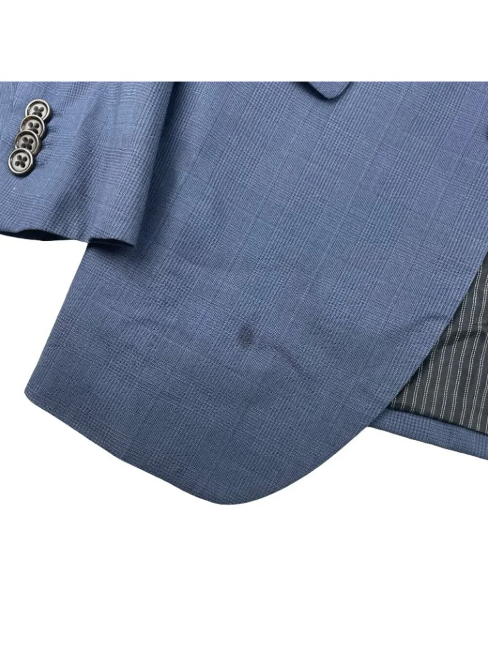 Banana Republic Men’s 100% Wool Slim Fit 2-Button Blazer Blue Plaid • 38R